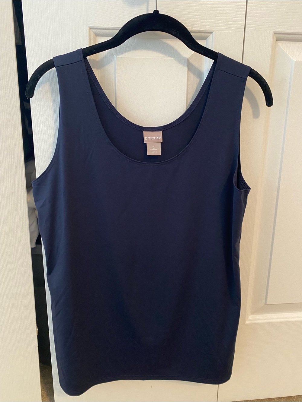 Chico's Deep Navy Scoop Neck Tank